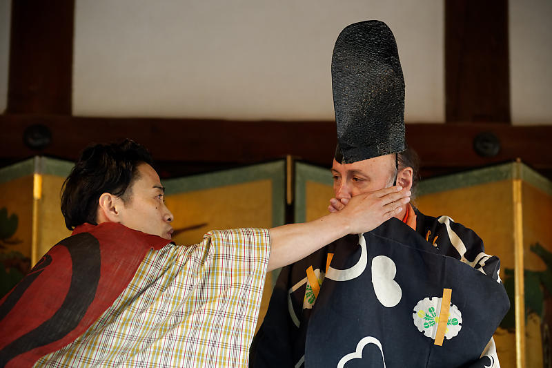 新春奉納狂言@北野天満宮_f0032011_16215877.jpg