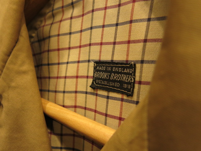 \"BROOKS BROTHERS TRENCH COAT MADE IN ENGLAND #IVYFAIR\"ってこんなこと。_c0140560_22124610.jpg