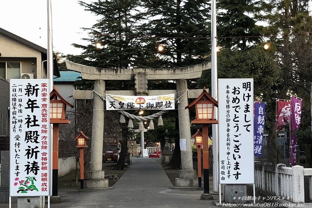   地元草加神社も三が日が過ぎた今日の様子・・・_e0052135_11381088.jpg