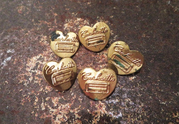 Vintage Antique Carhartt Change Button HEART_e0187362_16551008.jpg