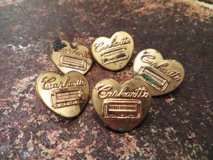 Vintage Antique Carhartt Change Button HEART_e0187362_16553621.jpg
