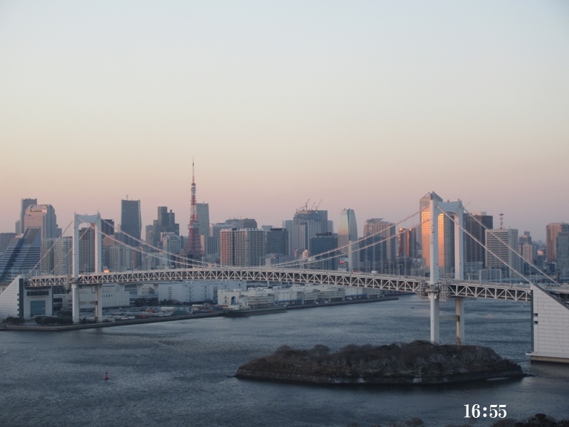 【グランドニッコー東京台場】View Lounge on 27th からの眺め_b0009849_17444375.jpg