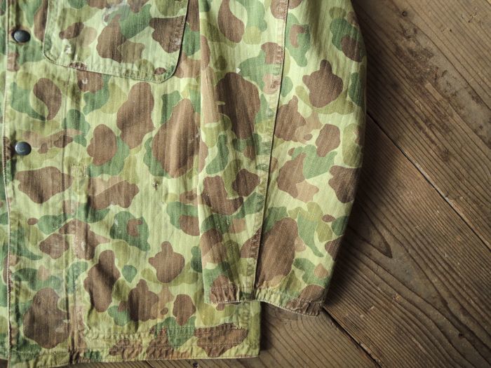 40S U.S.M.C P-1942 TYPE:1ST DUCK HUNTER CAMO HBT JACKET 40S U.S.M.C P-1942 TYPE:1ST DUCK HUNTER CAMO HBT JACKET
