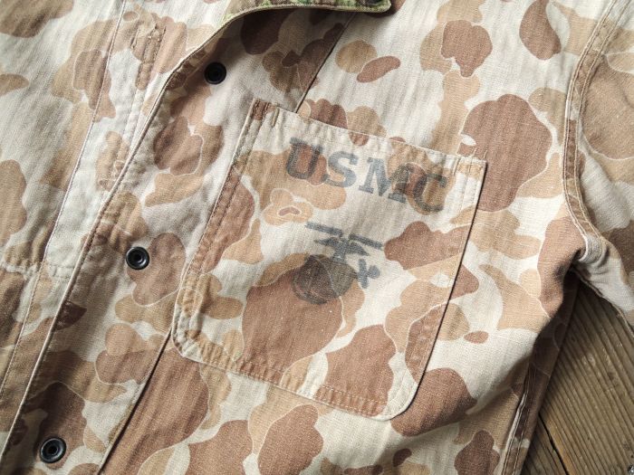 40S U.S.M.C P-1942 TYPE:1ST DUCK HUNTER CAMO HBT JACKET