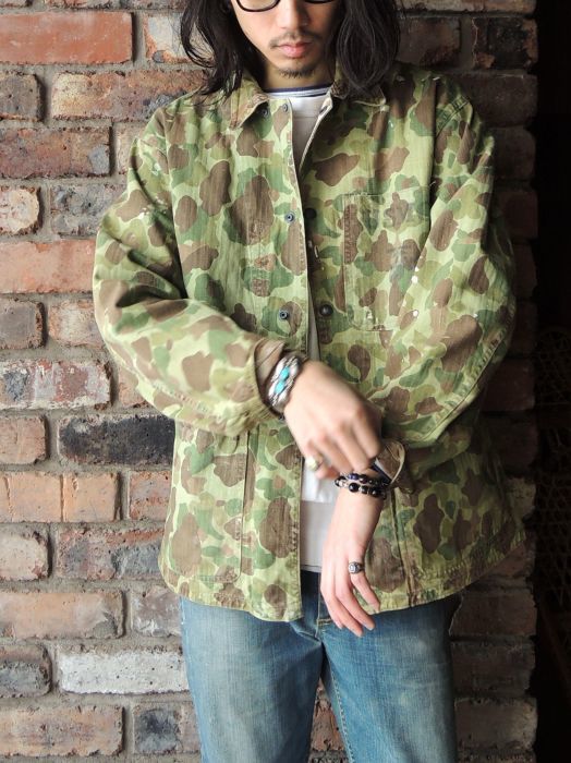 40S U.S.M.C P-1942 TYPE:1ST DUCK HUNTER CAMO HBT JACKET 40S U.S.M.C P-1942 TYPE:1ST DUCK HUNTER CAMO HBT JACKET