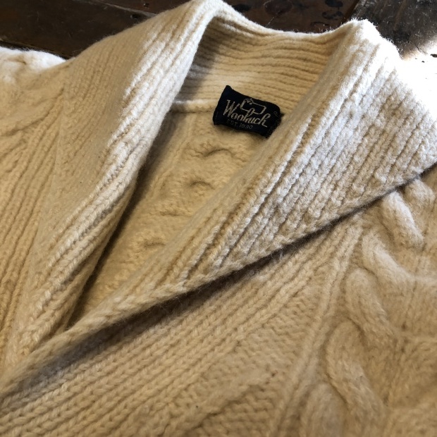 80\'s WOOL RICH ショールカラーカーディガン_c0355834_17355645.jpg