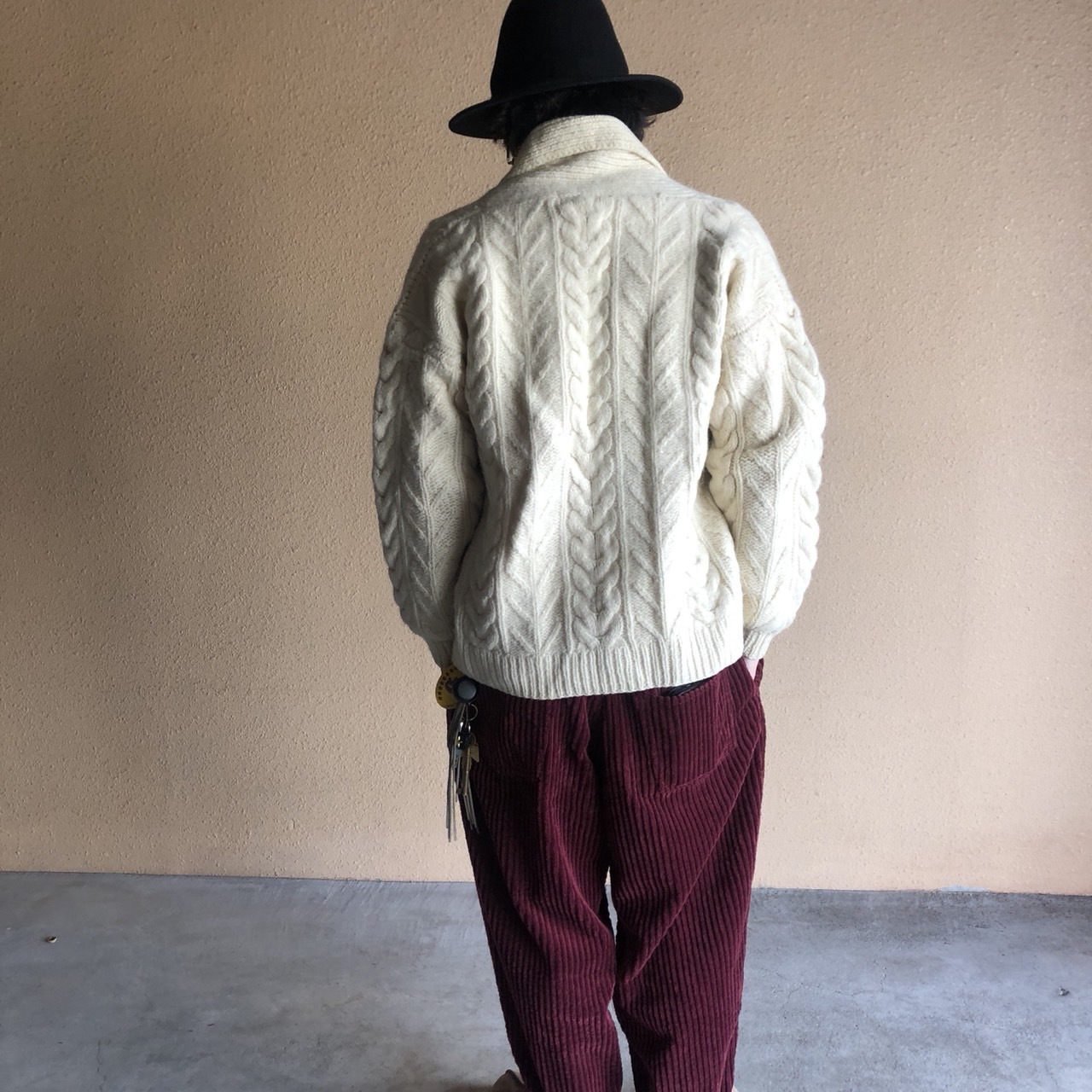 80\'s WOOL RICH ショールカラーカーディガン_c0355834_17360419.jpg