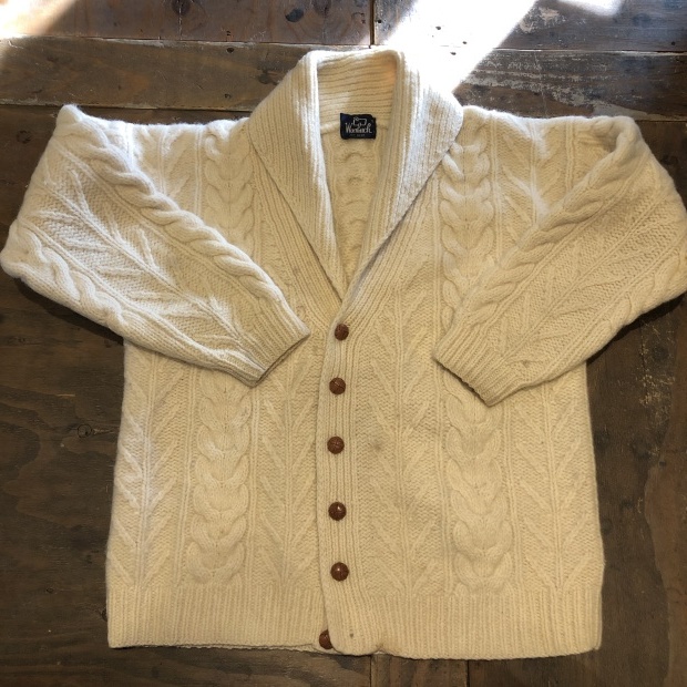 80\'s WOOL RICH ショールカラーカーディガン_c0355834_17360424.jpg