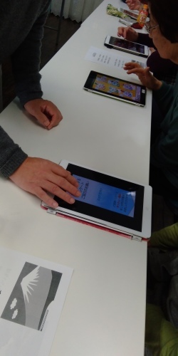 認知症予防教室(ipadで脳トレーニング)_c0113948_14335227.jpg