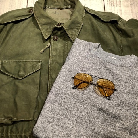 1950s \" U.S ARMY \" ALL cotton SATEEN M -1951 VINTAGE FIELD JACKET ._d0172088_21135730.jpg