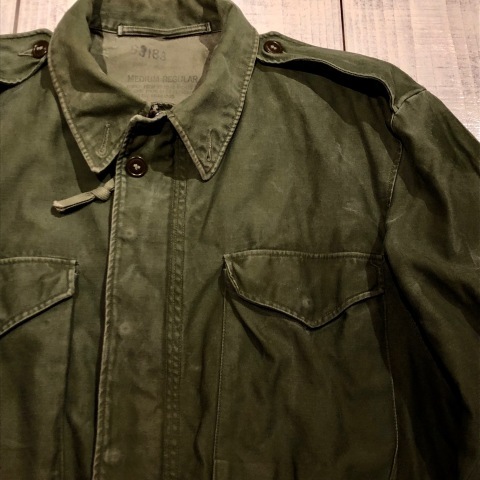 1950s \" U.S ARMY \" ALL cotton SATEEN M -1951 VINTAGE FIELD JACKET ._d0172088_21191547.jpg