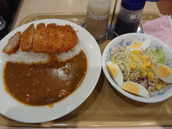 1/11 カレーショップC&C京王高幡SC店 三元豚のロースカツカレー辛口ソース大盛 & 玉子サラダ_b0042308_18400125.jpg