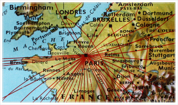 grande carte du monde AIR FRANCE エールフランスの大きな大きな世界地図 フランスアンティーク_d0184921_14525863.jpg