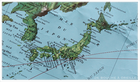 grande carte du monde AIR FRANCE エールフランスの大きな大きな世界地図 フランスアンティーク_d0184921_15002189.jpg