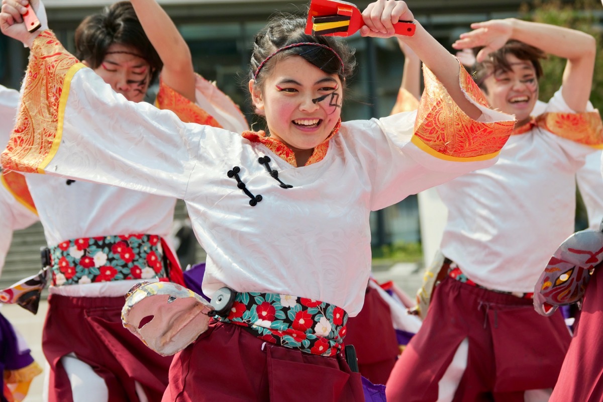 ２０１９京都さくらよさこい２日目ロームシアター京都ステージその１５（皇學館大学よさこい部”雅”）_a0009554_00225283.jpg