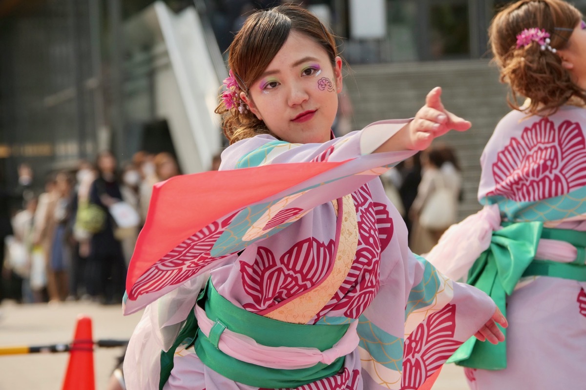 ２０１９京都さくらよさこい２日目ロームシアター京都ステージその２１（大阪芸術大学　よさこいX結び）_a0009554_14575076.jpg