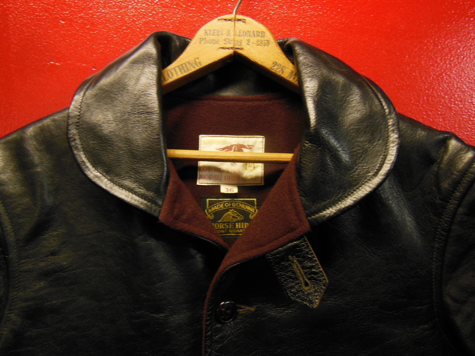 USED HIMEL BROTHERS LEATHER HERON 1929/新喜皮革製黒ホース