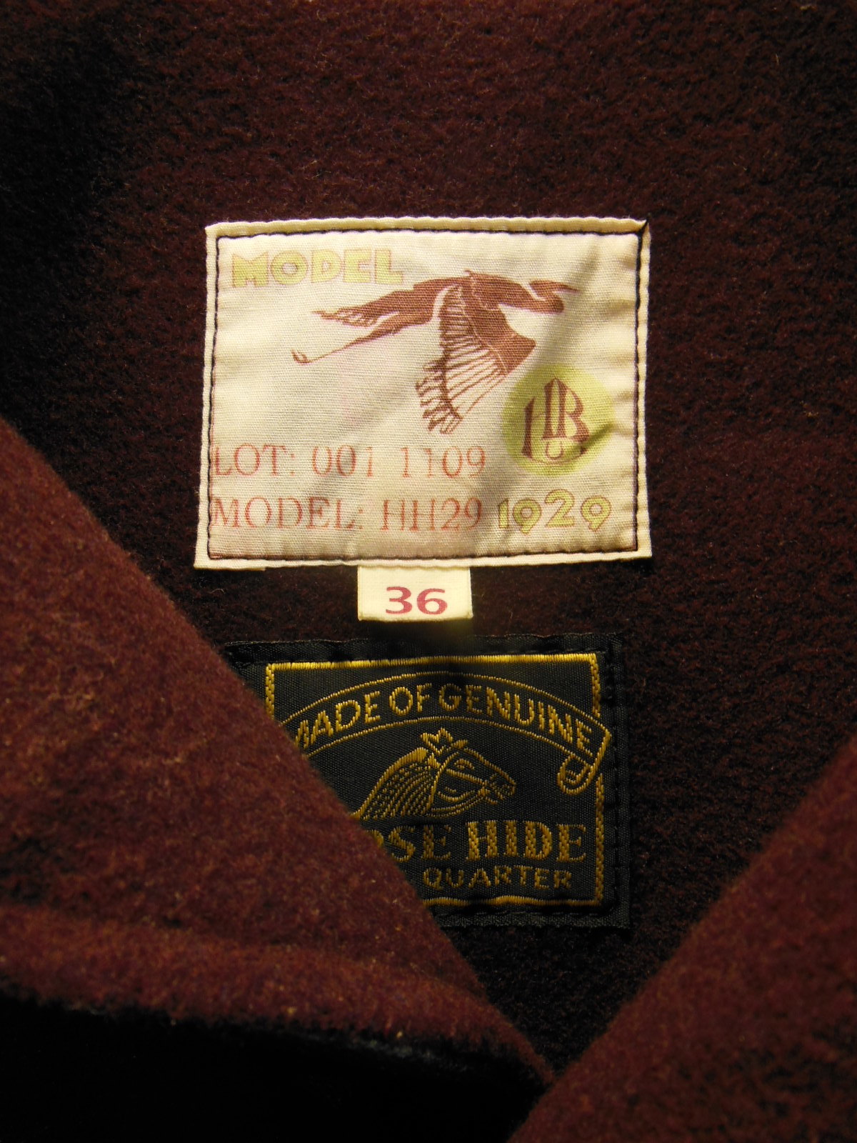 USED HIMEL BROTHERS LEATHER HERON 1929/新喜皮革製黒ホース