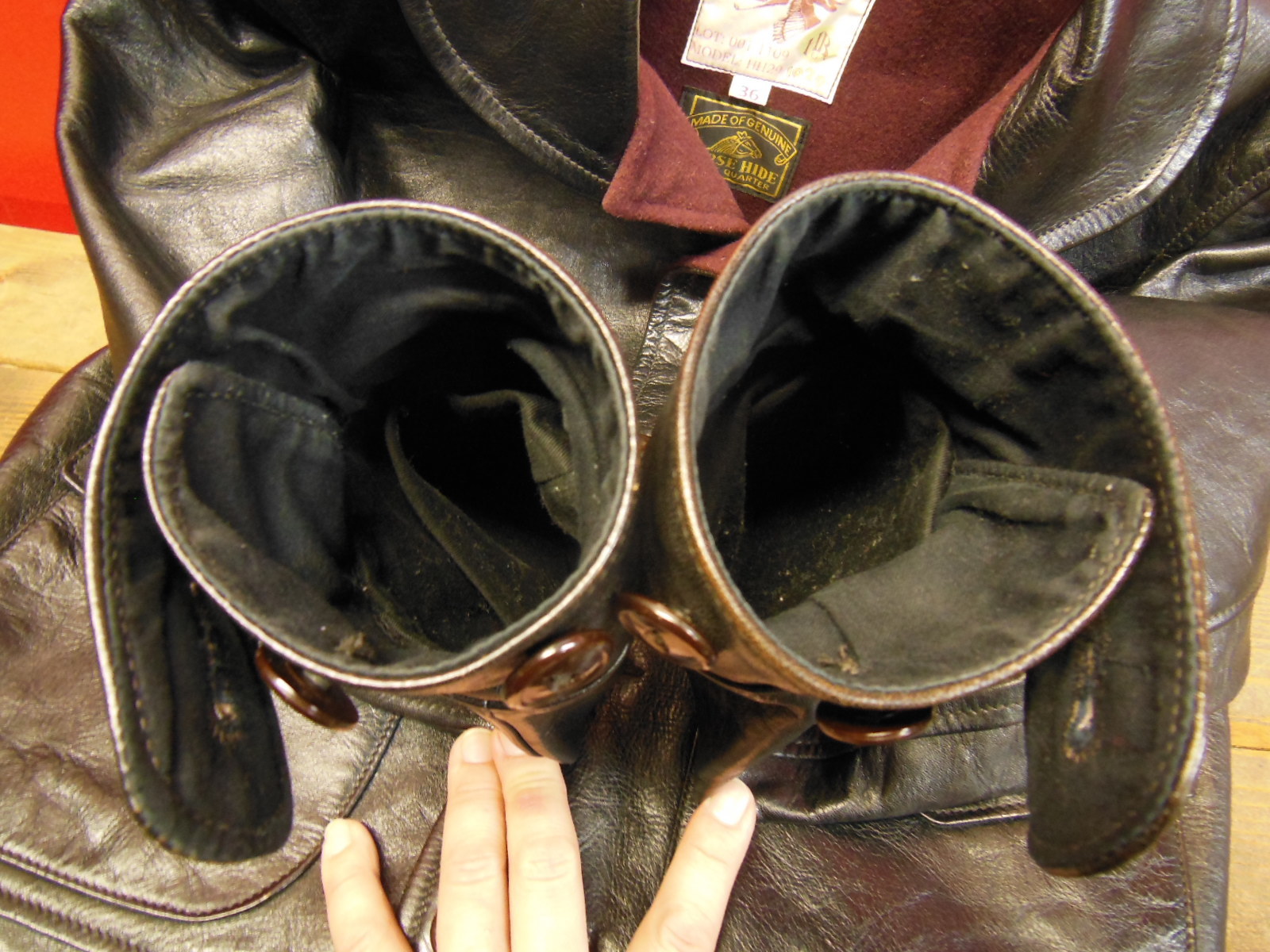 USED HIMEL BROTHERS LEATHER HERON 1929/新喜皮革製黒ホース