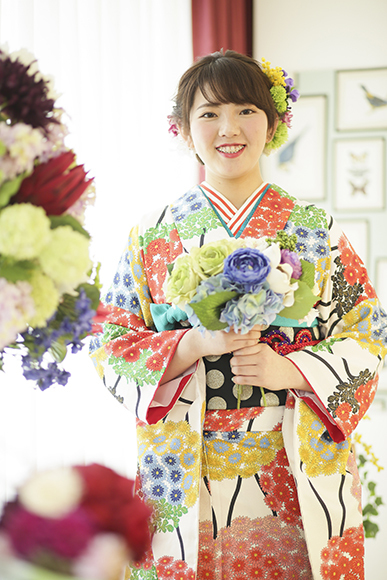 ⑥成人式のお客様 花尽くし可憐着姿_b0098077_15523887.jpg