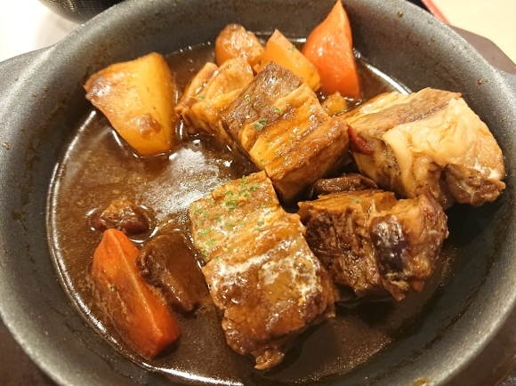 1/17 ビーフシチュー定食生野菜付¥980@松屋_b0042308_13335743.jpg