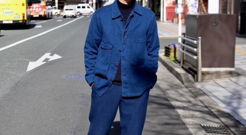 BLUE BLUE JAPAN / カセゾメサシコ レイルロードマンジャケット