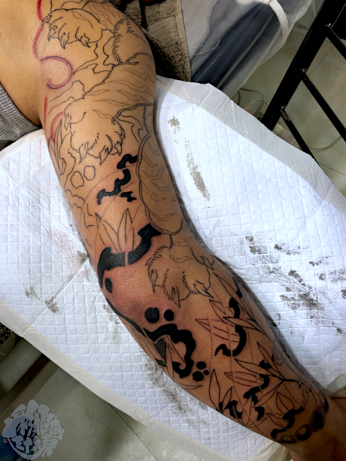 右腕九分・虎と竹_a0148054_16294824.jpeg