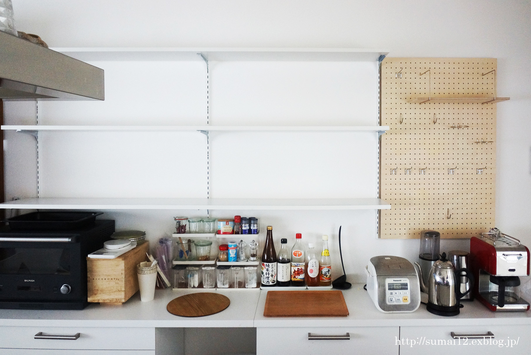 キッチン背面 オープン収納の現在 住まいの12の備忘録