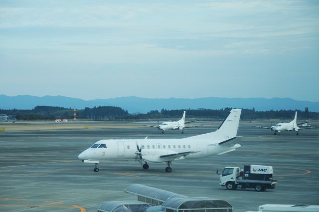 鹿児島空港の真っ白なSAAB340B(まさかの復活)_c0081462_13441632.jpg