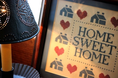 「Home Sweet Home」の刺繍フレーム♥_f0161543_1621649.jpg