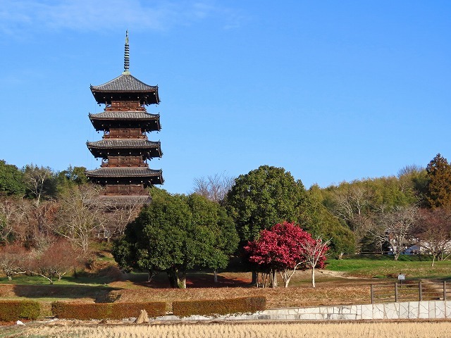 吉備路を歩く 五重塔が見える風景 1月18日 夢民谷住人の日記4