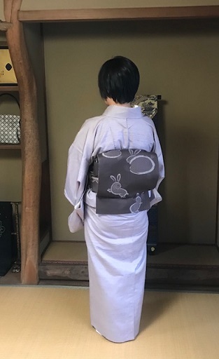 ゴールデンムガ+兎帯・千地泰弘着物&帯。_f0181251_15112171.jpg