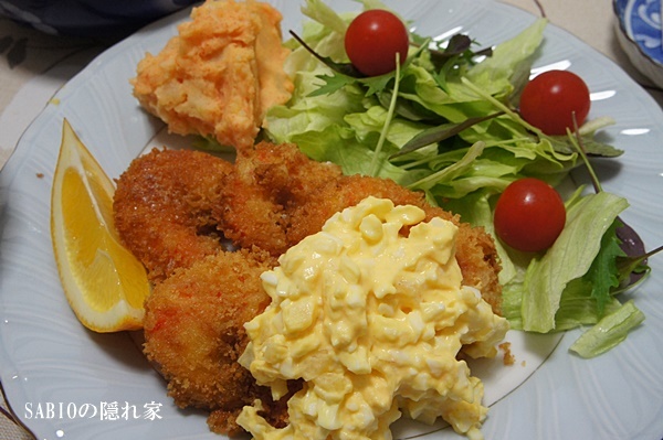 かす汁&エビフライ_e0177271_13031077.jpg