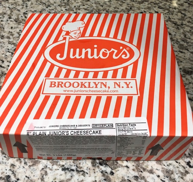 ブルックリンから全米No1のチーズケーキ届く_e0350971_14092536.jpg