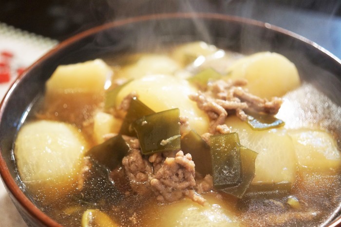 ■晩ご飯【蕪のそぼろ餡かけ煮】圧力鍋使用でとろける美味しさです♪_b0033423_22301474.jpg