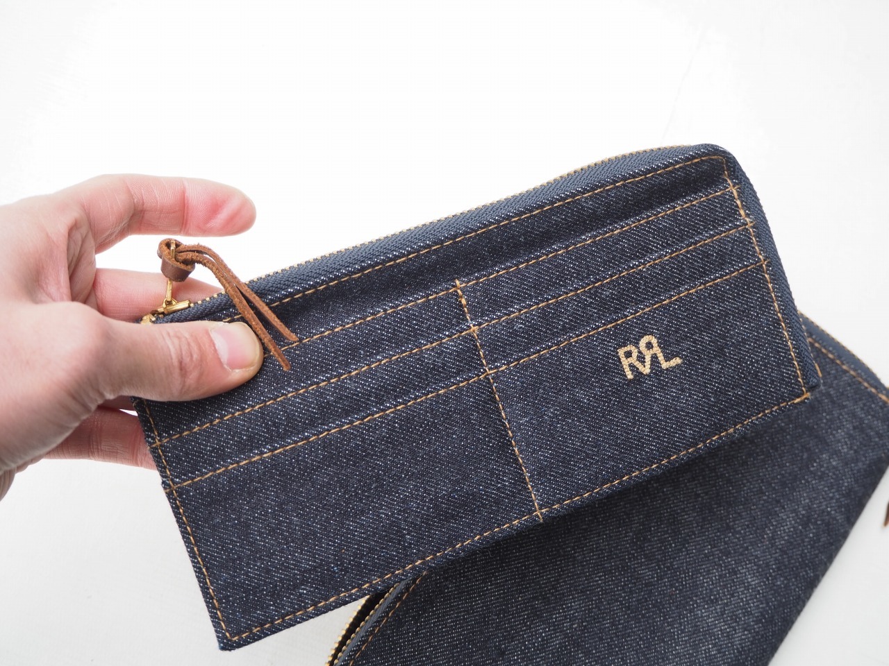 ■ROUND ZIP LONG DENIM WALLET【RRL】_b0139233_11061711.jpg