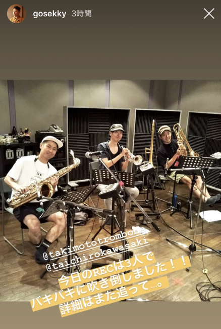 タッキー(トロンボーン)と川崎くん(トランペット)Rec_e0230090_20325532.jpeg