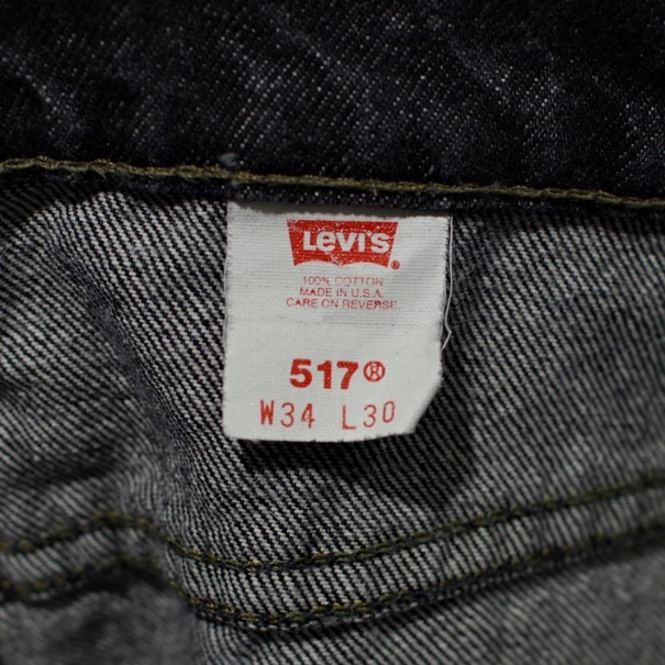 Levi's 517 Black / 先染め ブラック & 550 後染め ブラック Levi's 517 Black / 先染め ブラック & 550 後染め ブラック