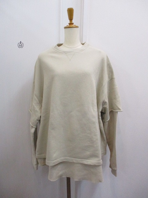 TODAYFUL トゥデイフル TODAYFUL Layered Cotton Sweat : dimanche