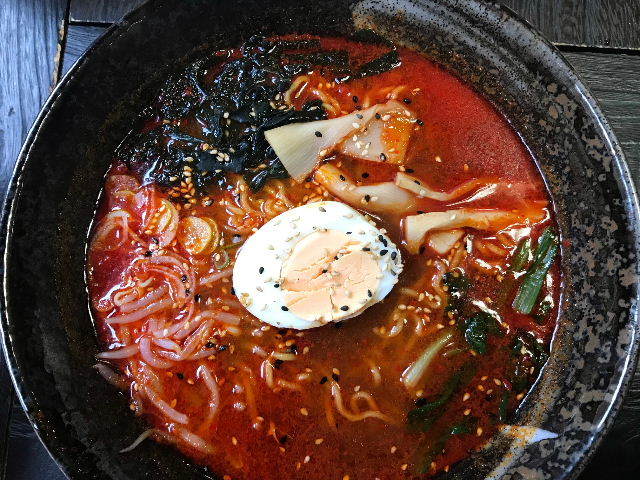 旨辛ラーメン/寄ってけや福寿草_d0008402_11170700.jpg