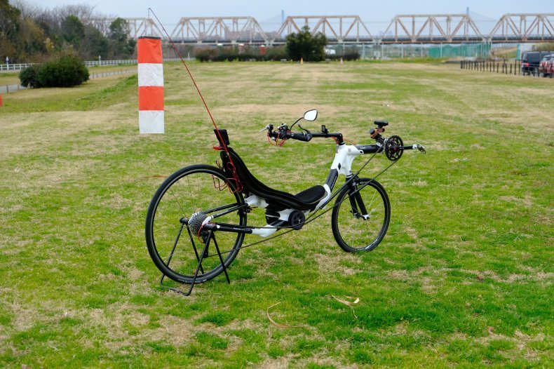 リカンベント自転車 緑色 ローレーサーフレーム 学生値引き