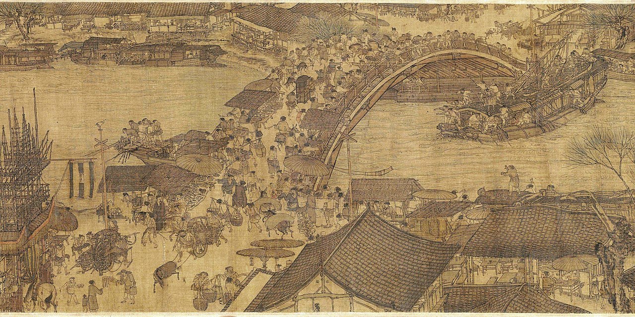 清明上河図 肉筆保証 時代不明の通販 by 鎌倉古美術shop｜ラクマ