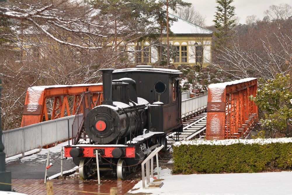 雪景色 2018年末 尾西鉄道蒸機機関車1号_e0373930_19454890.jpg