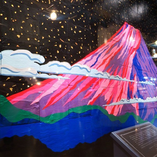 雄勝石 石絵 作品名『明ける』 東京駅に雄勝石作品『輝く』を見に行ったら見つからなくて泣き