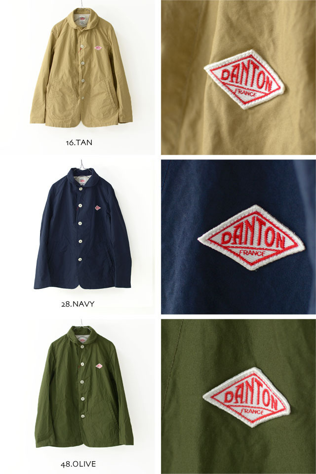 DANTON [ダントン] DOWNPROOF SINGLE WORK JACKET [JD-8715DUK] ダウンプルーフ シングル ワークジャケットハーフコート・メンズ・男性用・MEN\'S _f0051306_17130379.jpg