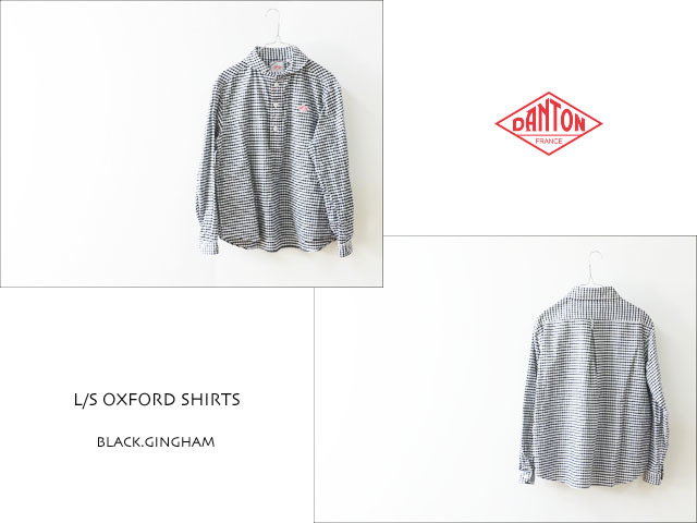 DANTON [ダントン] L/S OXFORD SHIRTS [JD-3564TRD]ギンガムチェックシャツ・長袖シャツ・レディース・女性用・LADY\'S _f0051306_15414033.jpg