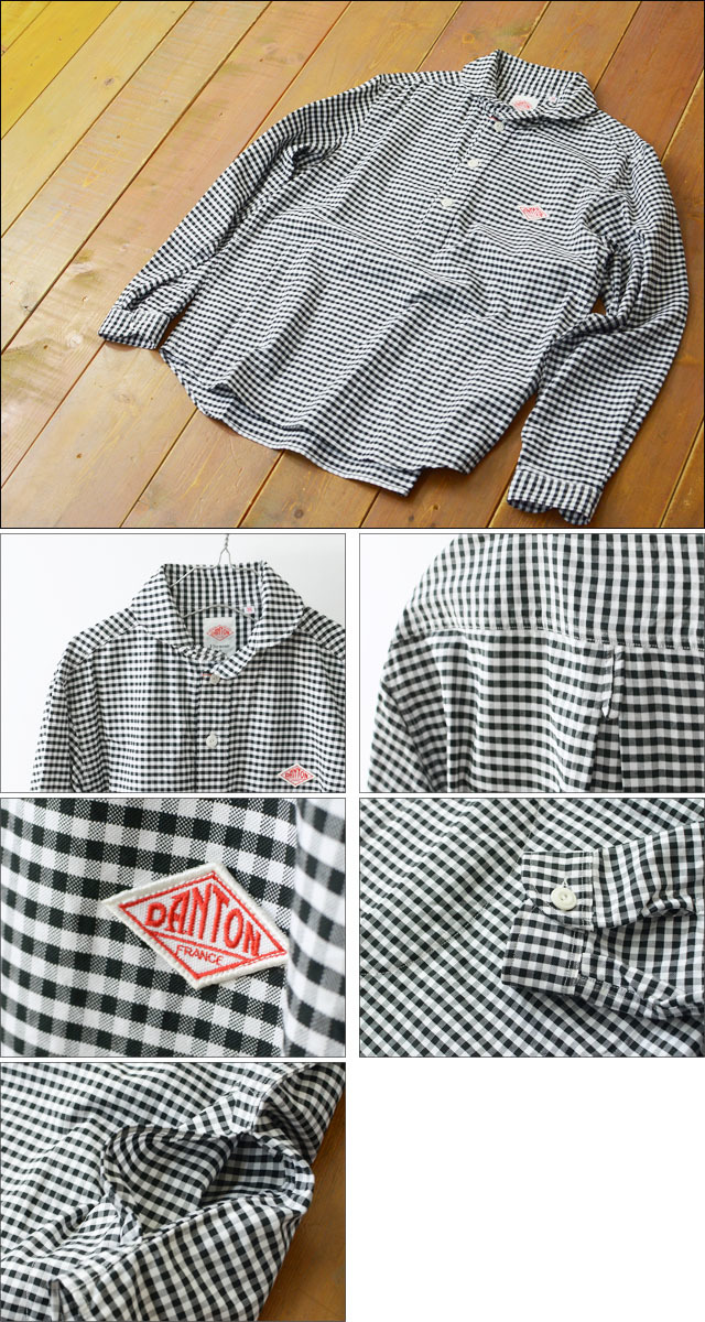 ダントン(DANTON) ギンガムチェック　シャツ 美品✨人気のLサイズ40✨DANTON ダントン 半袖シャツ ギンガム