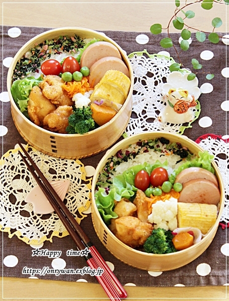 からあげ弁当とアニマル柄食パン♪_f0348032_16251802.jpg