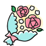 玄関に春が来た♪と苺パフェ_a0396654_15125511.png