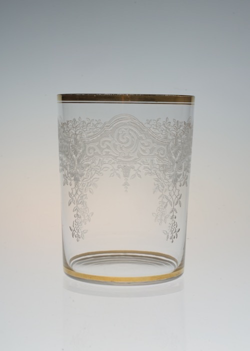 Baccarat Medicis Gold rim Tumbler_c0108595_23184251.jpeg